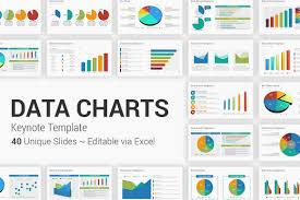 data charts keynote presentation template yekpix