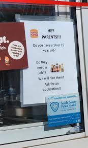 We did not find results for: Burger King Posts A Sign Asking Parents Of 14 And 15 Year Olds To Let Them Apply For Jobs And People Are Outraged Bored Panda
