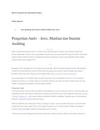 Mi raudlatul falah kecamatan citamiang. Doc Mata Kuliah Audit Keuangan Publik Olivia Lalamentik Academia Edu