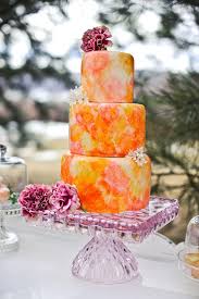 Love The Style Of The Cake Orange Wedding Cake Creative Wedding Cakes Pretty Wedding Cakes