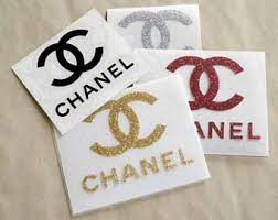 Chanel Iron On Decal Cc Iron On Patch Coco Chanel Glitter Iron On Applique Iron On Transfer Htv Heat Tran Chanel Stickers Chanel Decor Chanel Inspired Room
