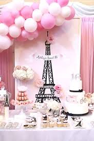 French Parisian Birthday Party Ideas Photo 5 Of 6 Parisian Birthday Party Paris Themed Birthday Party Sweet Sixteen Party Themes