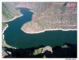 Its centerpiece is the 91 miles (146 km) long flaming gorge reservoir. Flaming Gorge National Recreation Area