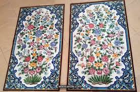 بلاط فارسي مع لوحة تقليدية إيرانية in 2021 carpet tiles handmade tiles tiles