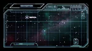 Star Chart With Sci Fi User Interface Stock Motion