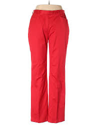 details about escada women red dress pants 42 eur