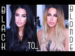 Even though transitioning and relaxed ladies may have weaker. Black Hair To Blonde Hair My New Blonde Beauty Works La Weave Youtube