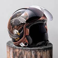 Harley Davidson Retro Urban Scooter Helmet Bravebiker Scooter Helmet Helmet Harley Davidson