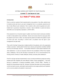 The ministry of health (malay: 5 6 Pain 5th Vital Sign Flip Ebook Pages 1 14 Anyflip Anyflip