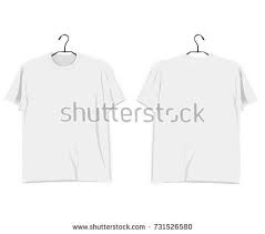 Vector Realistic T Shirt Mockup Template Back And Front White Unisex T Shirt For Print Vector Illustration Shirt Mockup Mockup Template Tshirt Mockup