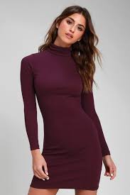 Forever Your Girl Plum Purple Bodycon Dress In 2020 Long Sleeve Bodycon Dress Purple Bodycon Dresses Bodycon Dress