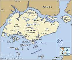 281 sq mi (728 sq km). Map Of Singapore And Geographical Facts Where Singapore On The World Map World