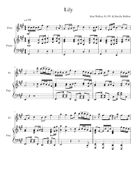 Lily Sheet Music For Piano Flute Solo Musescore Com This song is sung by alan walker. lily sheet music for piano flute solo