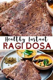 Instant Ragi Dosa Recipe Finger Millet Nachni Dosa Ready In 10 Min Make Healthy Breakfast Ever Breakfast Recipes Indian Ragi Dosa Healthy Indian Recipes