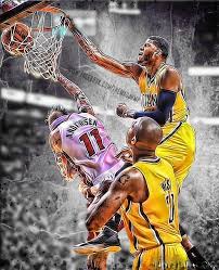 That was one of the best dunks i've ever seen. Paul George Dunk Wallpaper 806x991 0 19 Mb Picserio Com