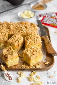 Erdnuss Blondies Mit Peanut Butter Creme Ina Isst Rezept Lebensmittel Essen Backrezepte Rublitorte Rezept