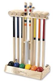 Our Orvis Exclusive Wooden Croquet Set And Stand Are Made To Withstand Years Of Backyard Fun Inspirational Gifts Themed Accessories Backyard Fun