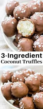 3 Ingredient Coconut Truffles Veronika S Kitchen Recipe In 2020 Coconut Milk Recipes Dessert Coconut Truffles Flake Recipes