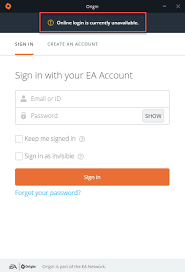 Cannot Log Into Origin Origin Online Login Is Currently Unavailable In 2020 Online Login Internet Settings Settings App