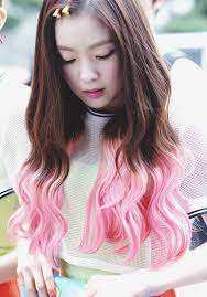 Korea Korean Kpop Idol Girl Group Band Red Velvet Irene S Two Tone Hair Happiness Pink Hair Colo Red Velvet Hair Color Girl Hair Colors Korean Hair Color Ombre