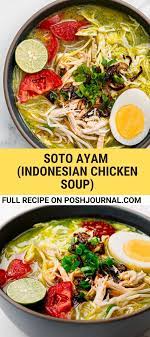 Soto Ayam Indonesian Chicken Soup In 2021 Soto Ayam Recipe Easy Soup Recipes Recipes