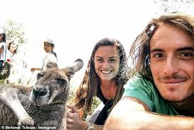 Seomthing about stefanos tsitsipas' family (parents and siblings). Australian Open Tennis Superstar Stefanos Tsitsipas Caught In Youtube Scandal Daily Mail Online
