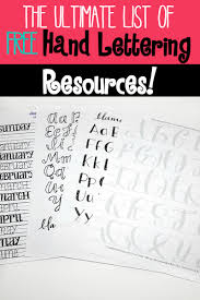 the ultimate list of free hand lettering resources sublime