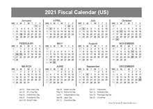 Fiscal calendar 2021 week numbers. Printable 2021 Fiscal Year Calendar Template Calendarlabs