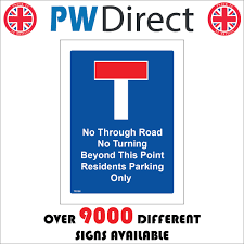 No Through Road Sign with No Through Road Symbol – PWDirect