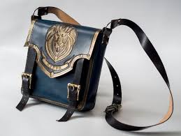 Alliance Inspired Leather Messenger Bag Wow Geekery Etsy Leather Messenger Messenger Bag Tooled Leather Purse