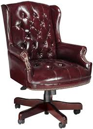 Traditional Desk Chair To Go With Doogy S Executive Desk In His New Home Office Oxblood Traditional Office Chairs Traditional Chairs Executive Office Chairs