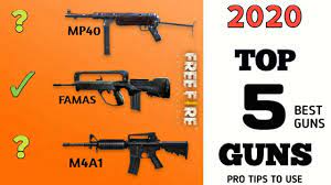 All the information and photos in this article have been taken from the official website of garena free fire). Top 5 Guns Pro Tips To Use Free Fire Youtube