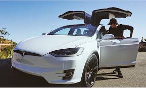 David With His Tesla Model X David Dobrik Tesla Model X Slingshot Car
