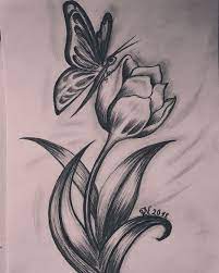 Painting For Beginners Tutorials Acrylic 41 Ideas Pinblog Pencil Drawings Of Flowers Art Drawings Sketches Pencil Art Drawings
