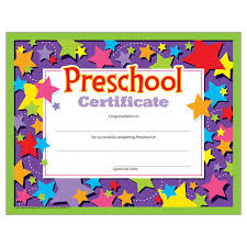 Alternatively, certificates also act as proof of having attended programs or events. Preschool Graduation Certificate 30 Count Ctt Graphics