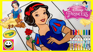 List rules vote up the funniest and most creatively awful things adults have done with disney coloring book pages. Disney Princess Snow White Crayola Giant Color By Number Color With Me Cutiepietoysurprise Youtube