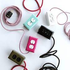 a table lamp and electrical extension in one the extō is the only modular power source with a internal tamper resistant barrier protec conway electric extension cord cord