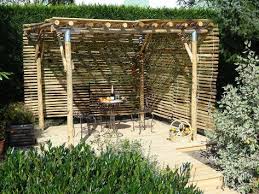 Gartenlaube Kastanienholz 2 98x2 98m Bausatz Ein Schoner Schattenplatz Outdoor Pflanzen Gartenlaube Und Bauerngarten