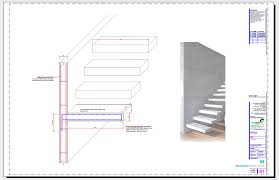 A true cantilevered staircase is a design where each tread is fixed only at one end. Cantilever Stairs Steps Cross Section Reinforcement Detail