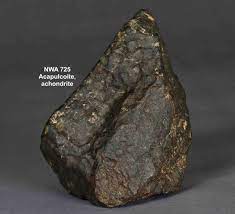 Stony iron meteorites are about half metal, half crystals of green or orange olivine. Stony Meteorites Center For Meteorite Studies
