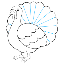 Connect the head and wing using a long, curved line and a short, curved line. How To Draw A Turkey Really Easy Drawing Tutorial