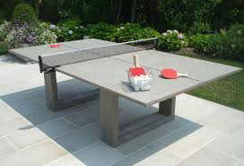 One Kings Lane James Dewulf Ping Pong Dining Table Gray Luxury Outdoor Furniture Outdoor Ping Pong Table Concrete Furniture
