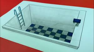 Piscine (comparative more piscine, superlative most piscine). Comment Dessiner Une Piscine 3d Dessin Illusion Youtube