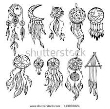 Black And White Dream Catcher Art Helterskelter S Portfolio On Shutterstock Dream Catcher Tattoo Small Dream Catcher Drawing Dream Catcher Art