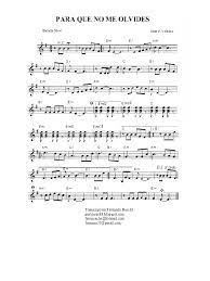 Savesave para que no me olvides partitura for later. Para Que No Me Olvides Partitura