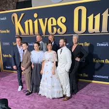 Chris And The Full Cast Of Knives Out On The Red Carpet Of The Premiere Of The Movie Held In Los Angeles On Chris Evans Captain America Dewar S Picture Video