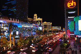 May 26, 2021 · here's where to stay off the strip in las vegas, including cheap and luxury hotels near downtown, fremont street, summerlin, henderson, and red rocks. Las Vegas At Night In Photos Pommie Travels