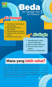 Beda Air Hangat Dan Dingin Minuman Berat Badan Air