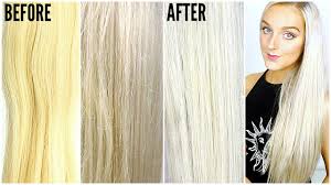 I wanted to show you guys how i toned my brassy hair to ashy blonde! How To Get Silver Hair At Home Fix Brassy Hair Youtube