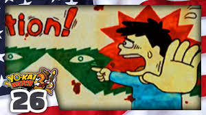 Il a une tête blanche et légèrement rouge sur le front. Yo Kai Watch 3 Fr Episode 26 Le Chemin Infini Le Lieu Le Plus Bizarre By